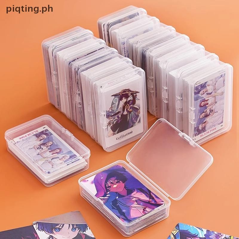 PP New Transparent Plastic Storage Box Photocards Small Card Storage ...