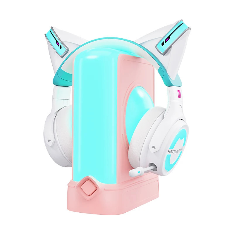 YOWU MIKU2 Hatsune Miku co branded NX headphone, physical sound insulation  and noise reduction, BT5, 3, video game female IP computer headset,