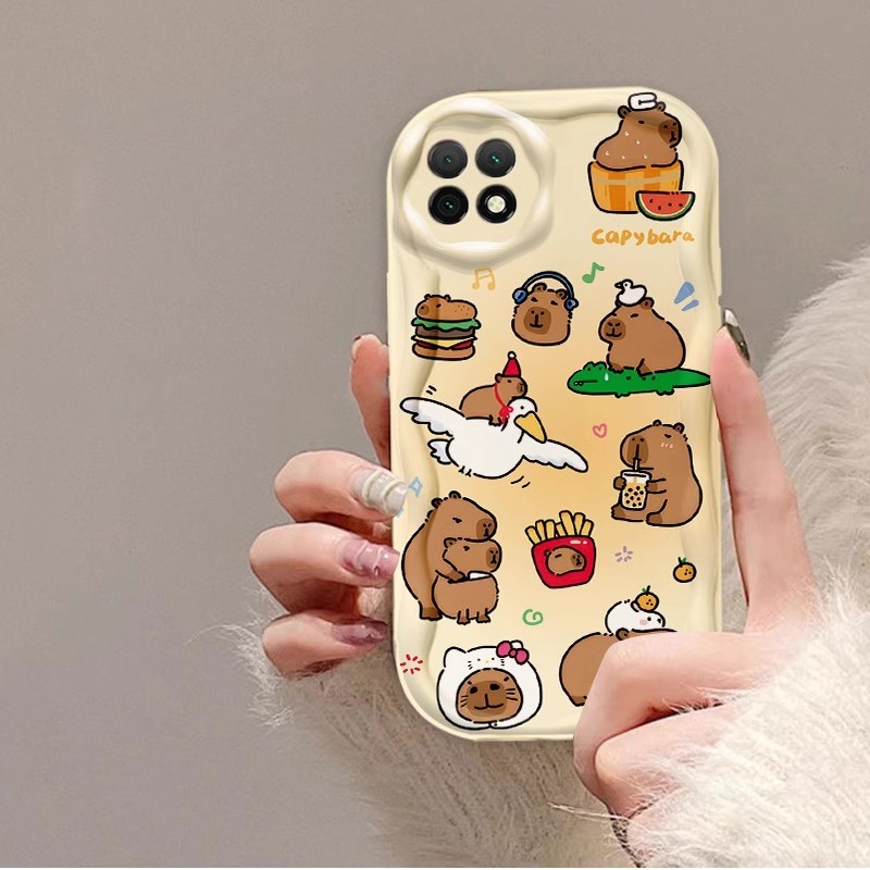 Für Xiaomi 14T 13T 12T Poco C75 F6 X6 M6 F5 X5 F4 F3 X4 X3 GT NFC M4 M3 C65 C40 11 12 13 14 12S LITE PRO Civi 2 Nette Anime Blau Fisch Capybara Fall_voghion.com