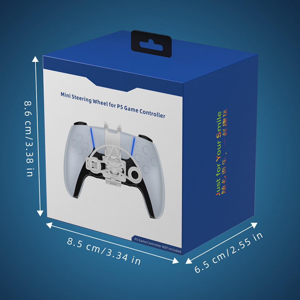 Mini Steering Wheel Game Auxiliary Steering Wheel for PS5 Racing Game