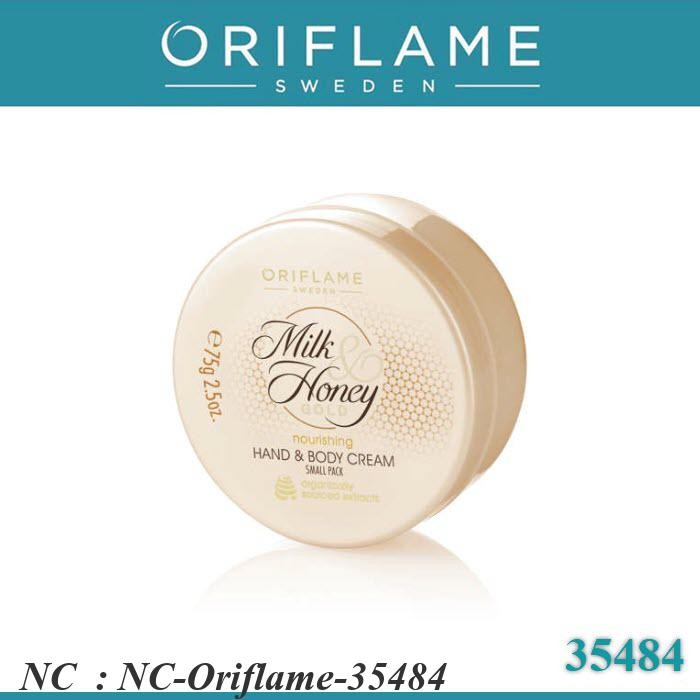 NC Oriflam 35484 MILK and HONEY GOLD Hand Care and Body Cream Small ...