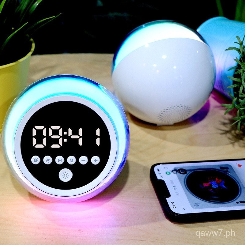 New CrossBorder Digital Display Ambience Light Bluetooth Speaker Multi