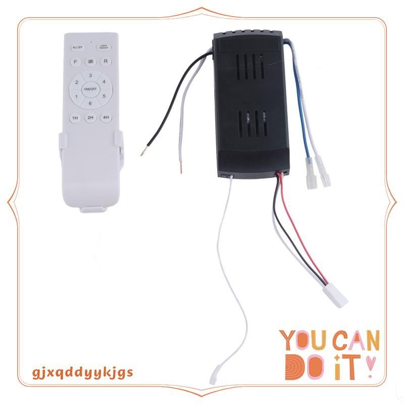 Universal Ceiling Fan Remote Control Kit Replacement, 6Speed & Timing