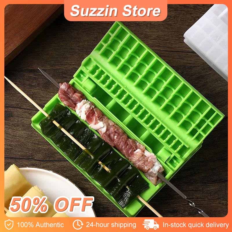 Multi-function Barbecue Kebab Maker Artifact Food Meat String Device ...