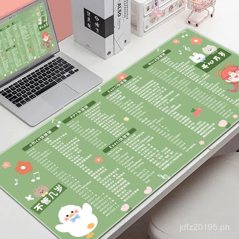 Mouse Pad Keyboard Custom Notebook Office Shortcut Key Pad Cute ...