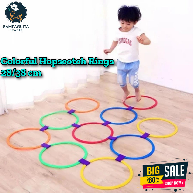 10PCS Hopscotch Jump Rings Kids Balance Training Outdoor Sport Toy PH ...