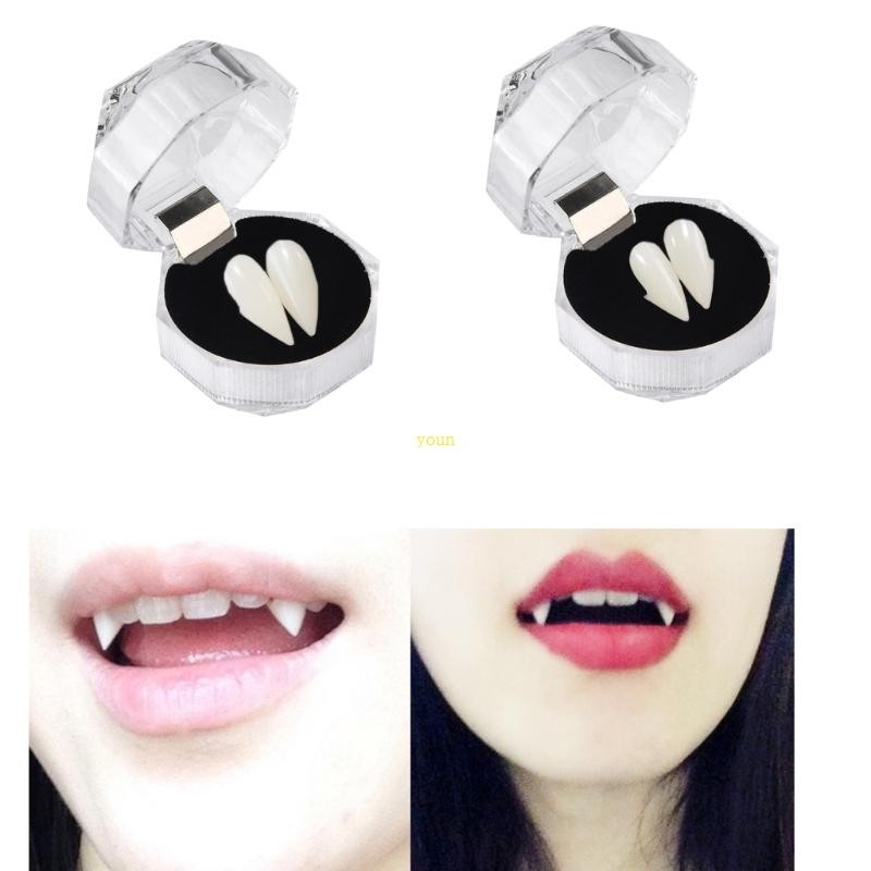 youn Cosplay Fangs Adhesive Dentures Masquerade Halloween Party ...