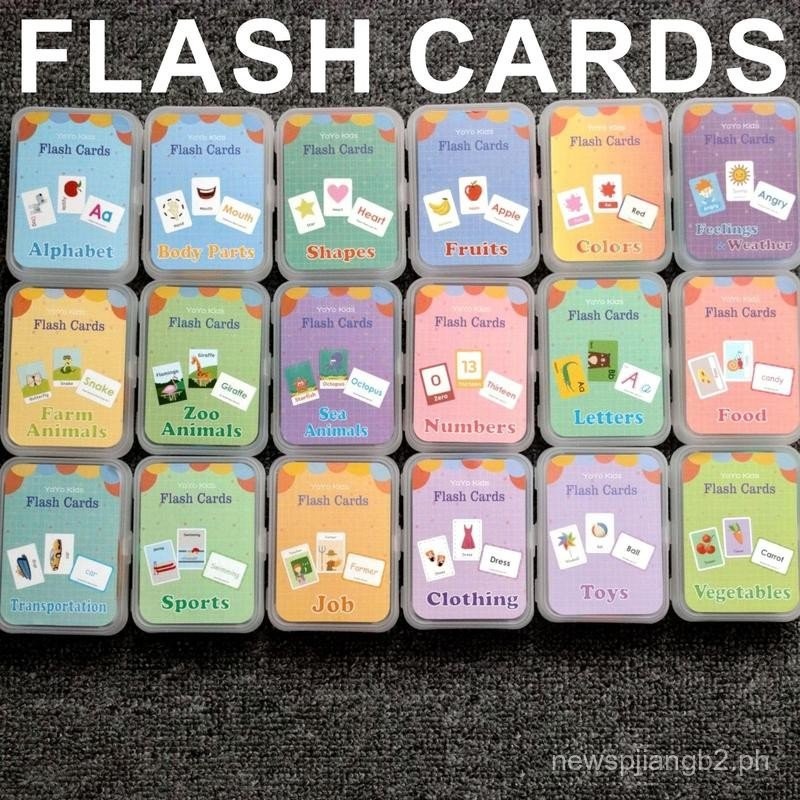 Alphabet Chart For Kids Educational Flash Cards with Ring Early ...
