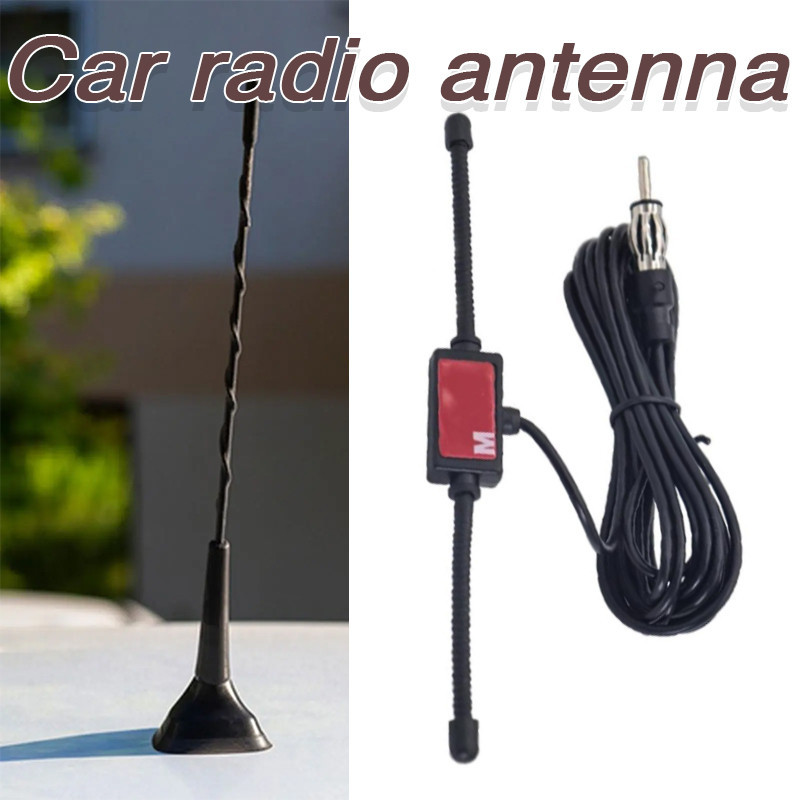 thumbnail image 2 of Universal 40cm Black Flexible Car AM/FM Radio Antenna Rod - Roof/Fender Mount - Easy Installation 2 of 6