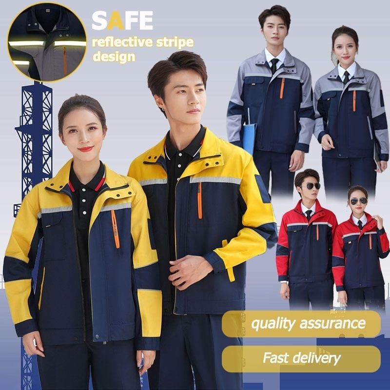 Safety work clothes unisex factory labor protection clothes reflective ...