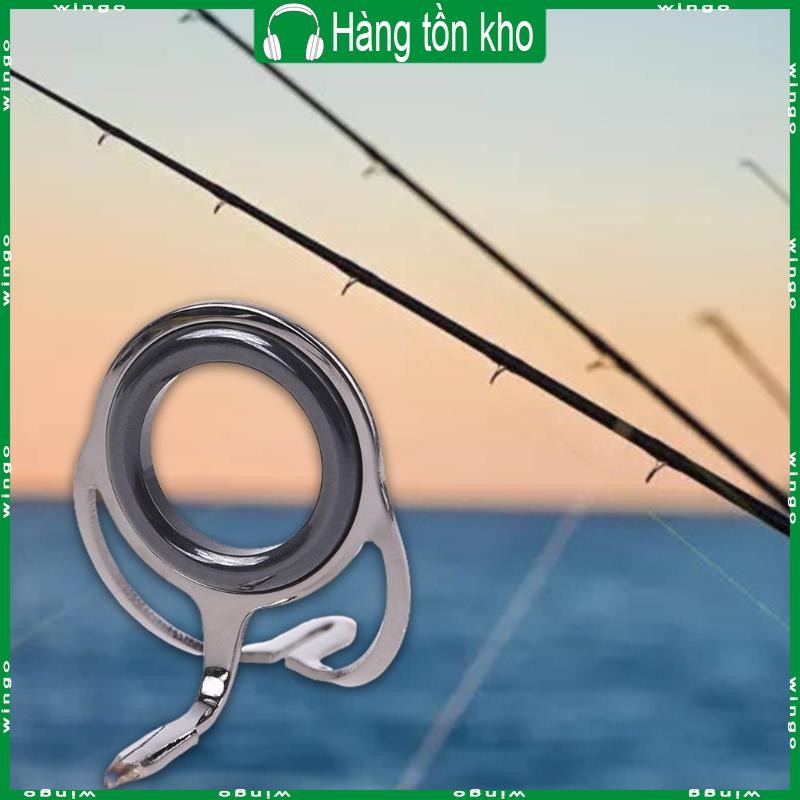 WIN 7Pcs Mixed Size Fishing Top Rings Rod Repair Kit Line Guides Eyes