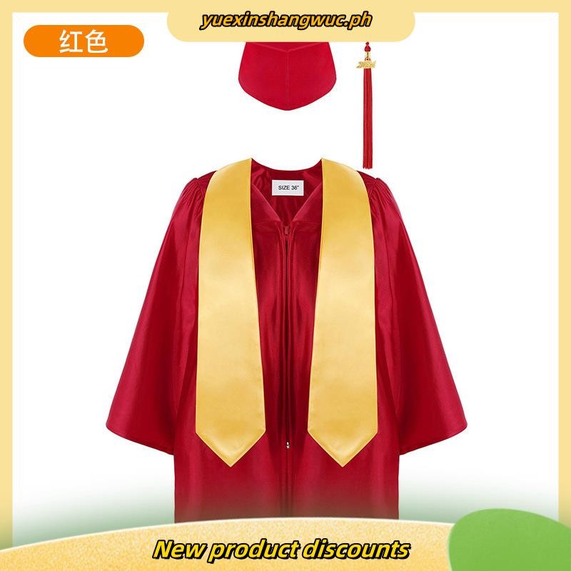 2024 toga for graduation with hat/graduation Toga Set For Kids and ...