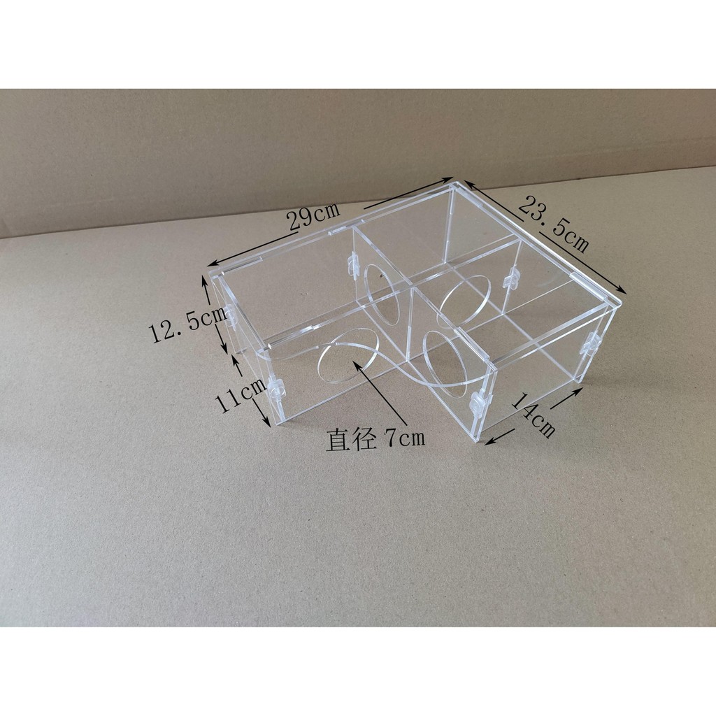 Hamster Hiding House Golden Bear Dwarf MultiBedroom Transparent