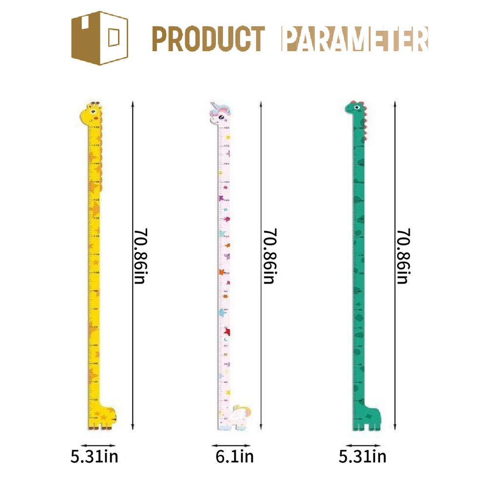 EVA/PVC Height Wall Sticker Height Measurement Sticker Height Chart ...