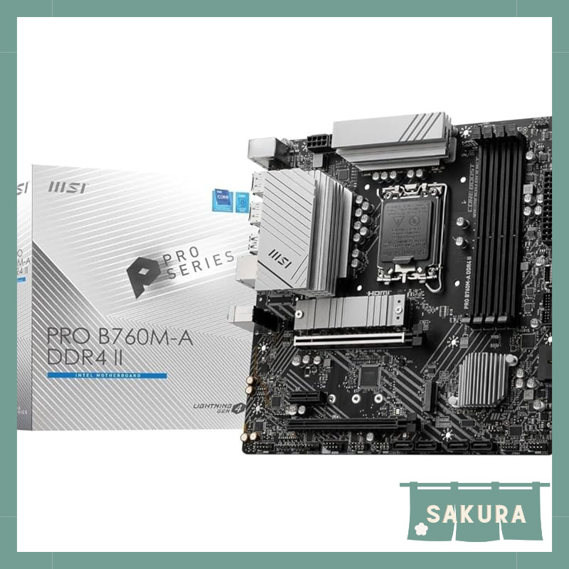 MSI PRO B760MA DDR4 Motherboard for Intel 12th/13th/14th Gen CPUs