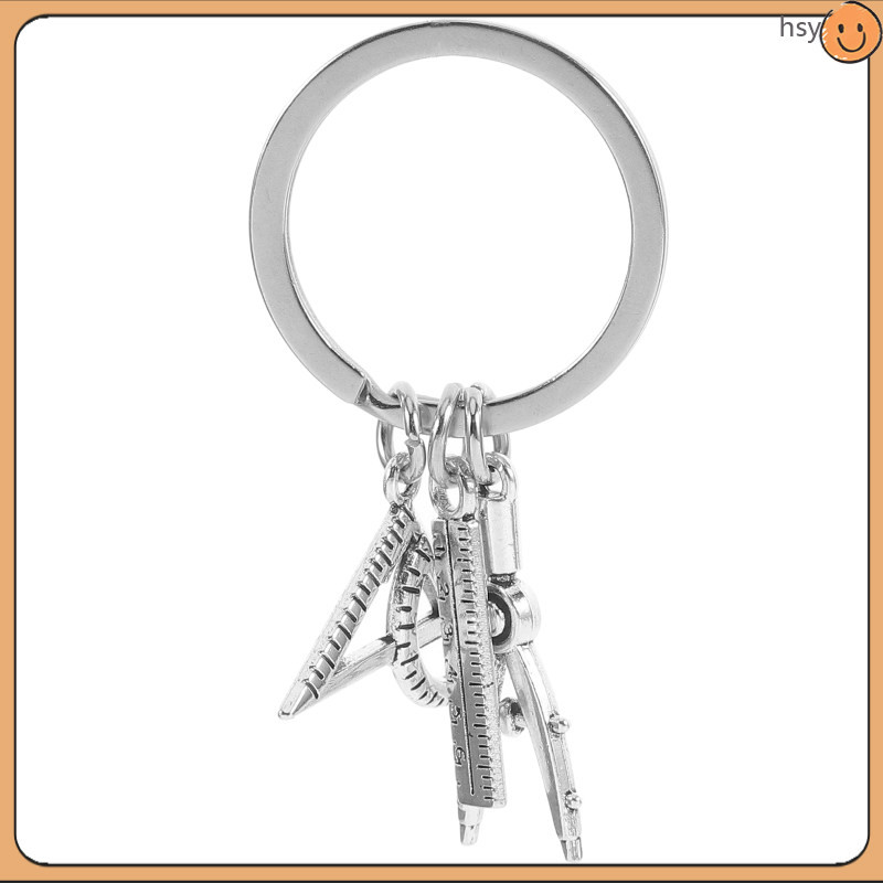 Compass Keychain Accessories for Men Engineer Graduation Wallet Man ...