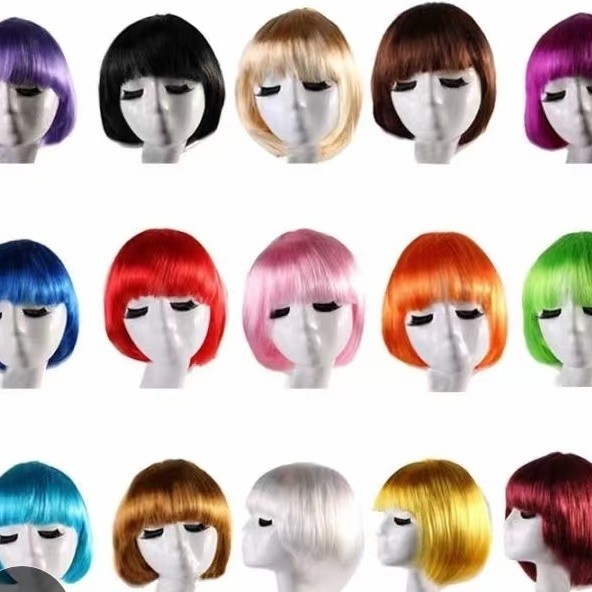 CosNonMainstream Wig Soft Girl Student Hair MushroomShaped Haircut