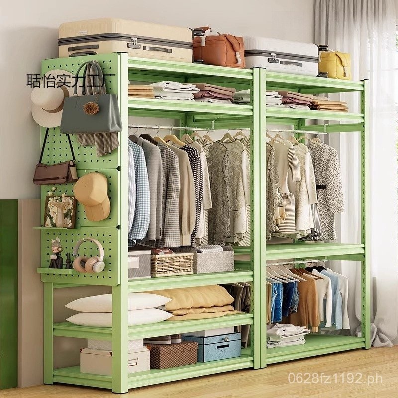 Clothes Hanger Angle Steel Wardrobe Colorful Rack Rental Storage Rack ...