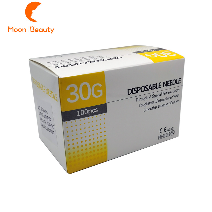 100pcs painless small needle 30G 4/6/13mm disposable 30G medical micro ...