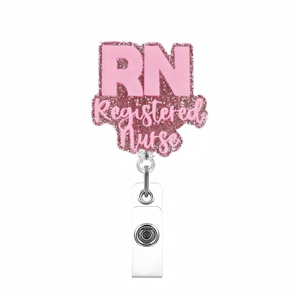 RN Nurse Badge Reel Retractable Nursing ID Clip Nursing Badge Holder — free download