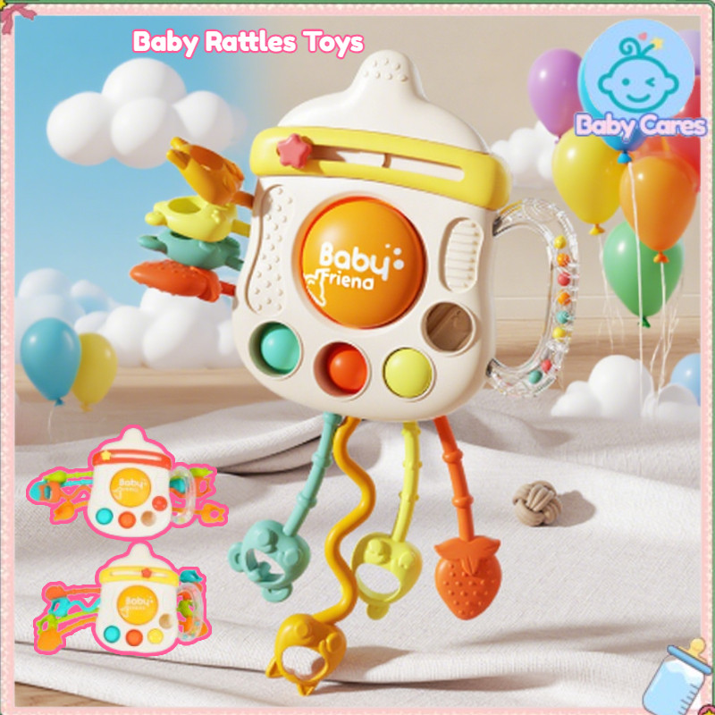 Silicone Teething Toy Baby Rattles Toys Montessori Toys for Toddler ...