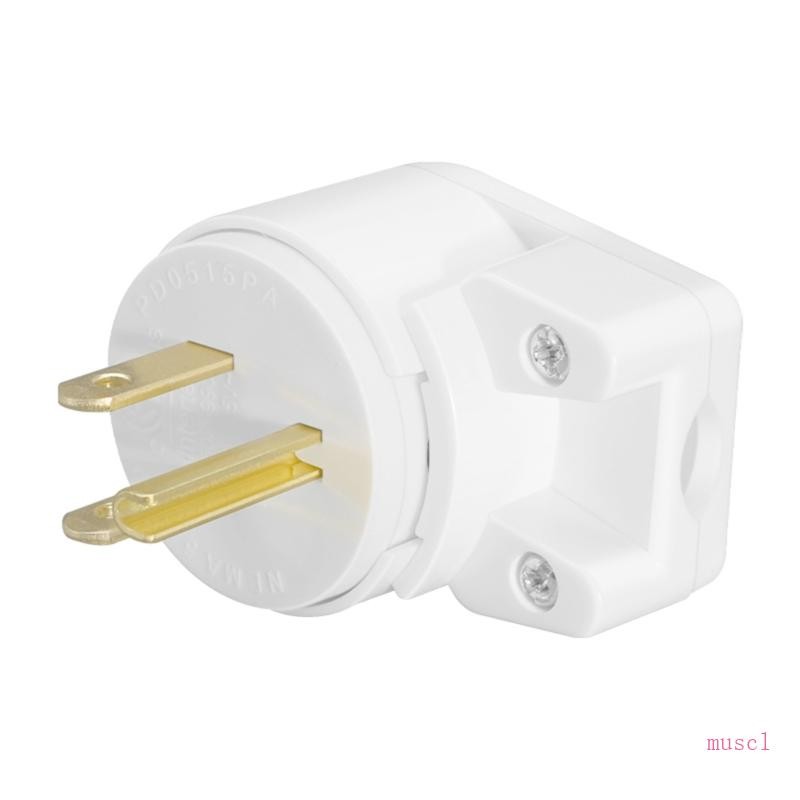 musc Adjustable Wire Clamp Plugs 15A 125V NEMA 5-15P Configuration PVC ...
