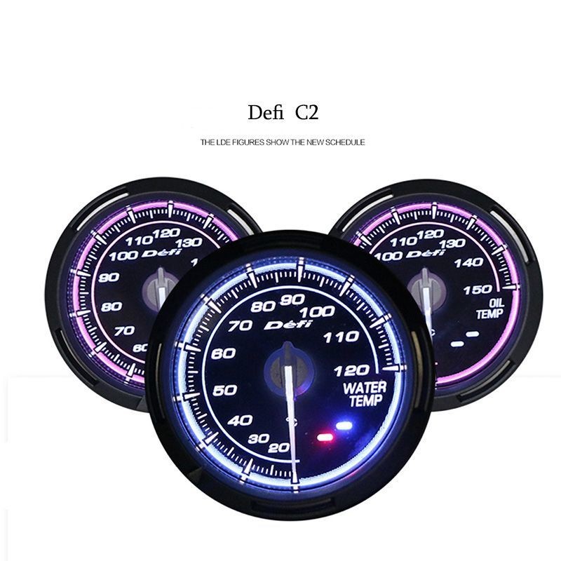DEFI C2 Car Modified Triple Gauge Racing Gauge Water Temperature Oil ...