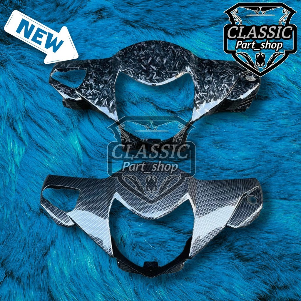 Revo lama Front Shell Cover carbon Dip wtp motif forged kevlar glossy ...