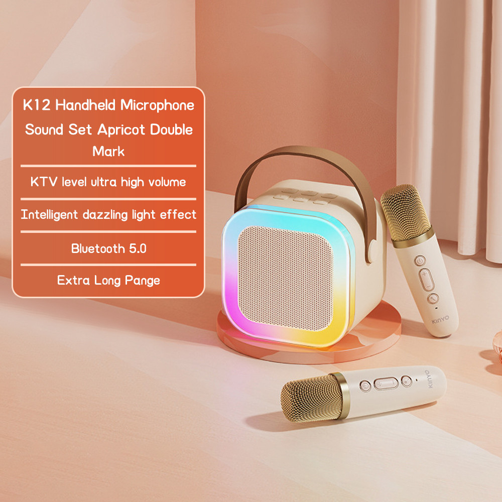 K12 Mini Karaoke Wireless Audio Speaker Bluetooth Microphone Portable ...