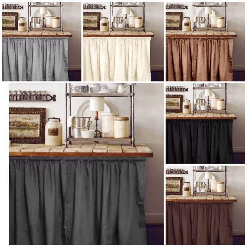 Kitchen Sink Curtain geena Standard Size 60 x30 inches Lababo fabric