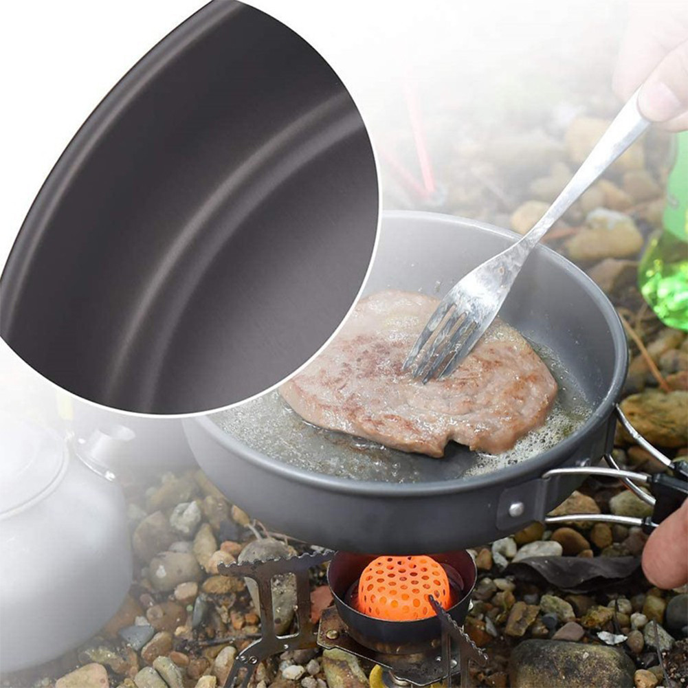 Camping Pot and Pan Set with Storage Bag Serves for 23 Person for