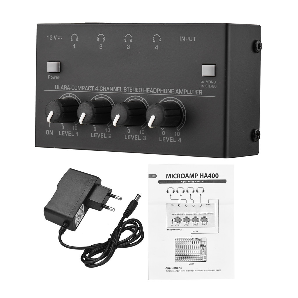 Ultra-compact 4-channel Stereo Headphone Amplifier Upgraded Mini Audio ...