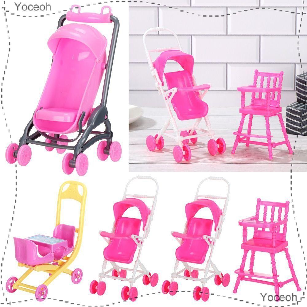 YOCEOH Miniature Baby Stroller Photo Props Scene Model Playing House ...