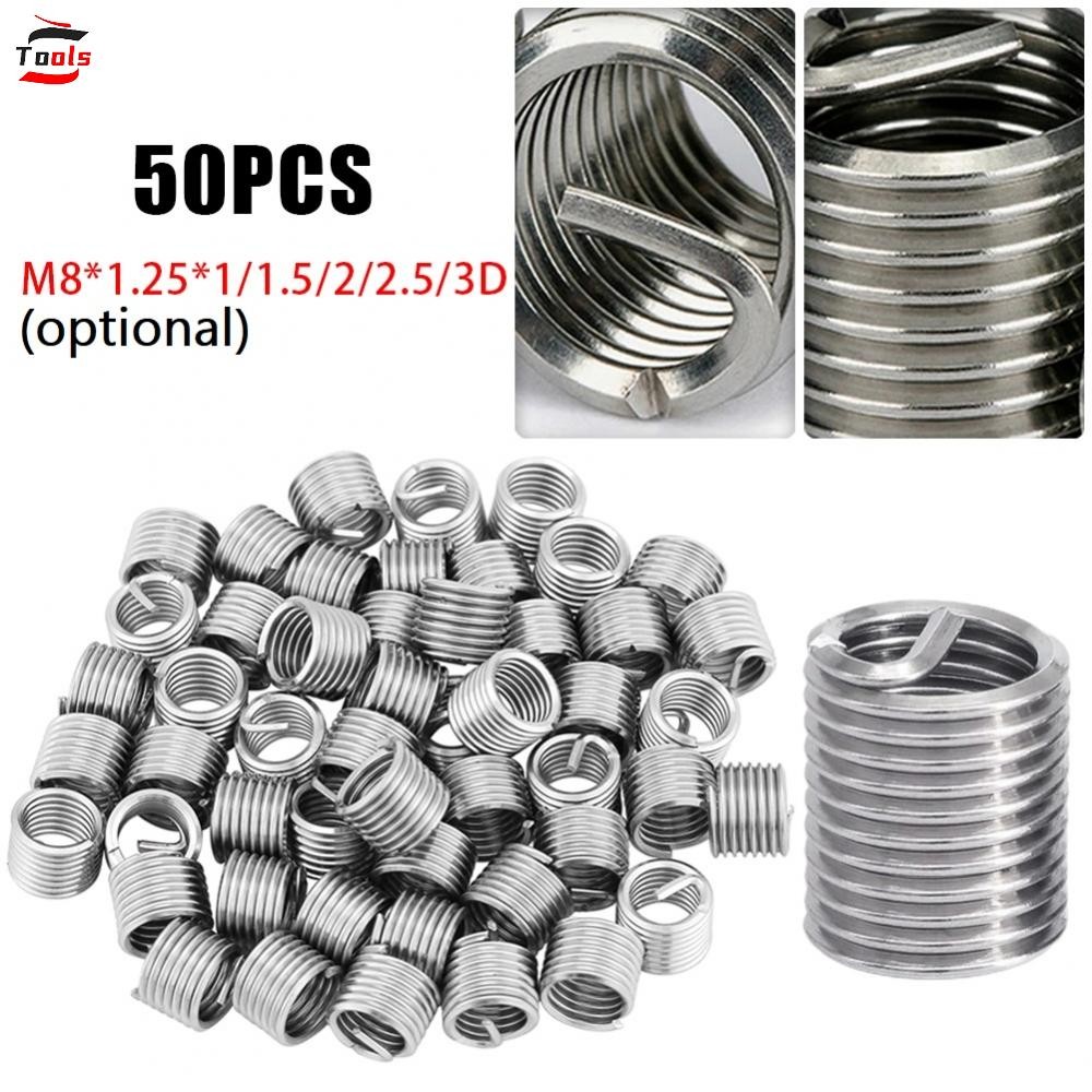 Effective Thread Repair Solution 50PCS M8 Wire Thread Insert Screw