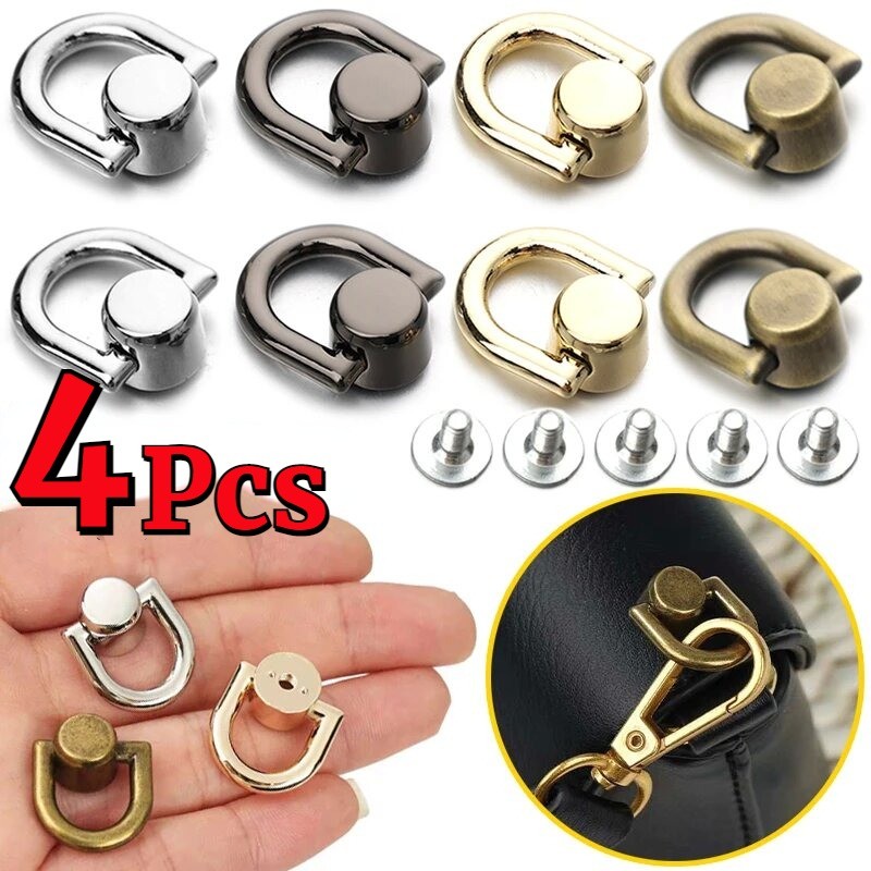 1-4Pcs Metal Bag Rivet Nail Buckle Studs Button Handbag Belt Hanger ...
