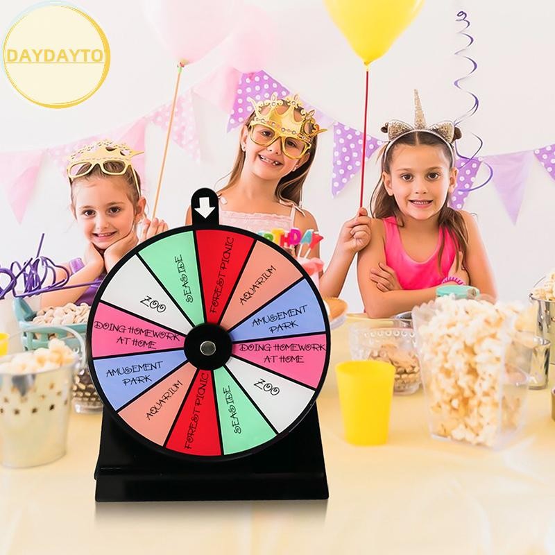 DayDayTo Wheel Prize Spin Game Fortune Party Turn Plate Wall Carnival