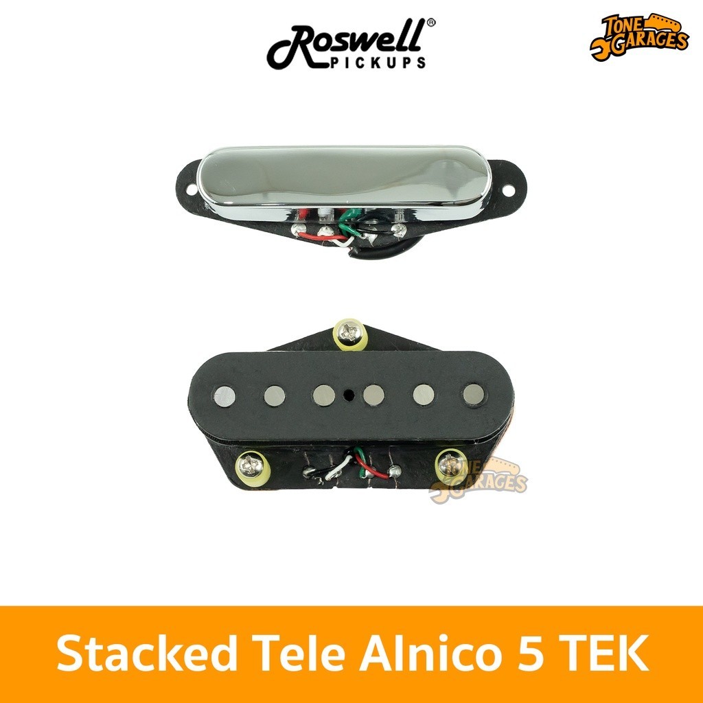 Roswell Pickups TEK Stack Single Coil Tele Alnico 5 Noiseless Pickup ...
