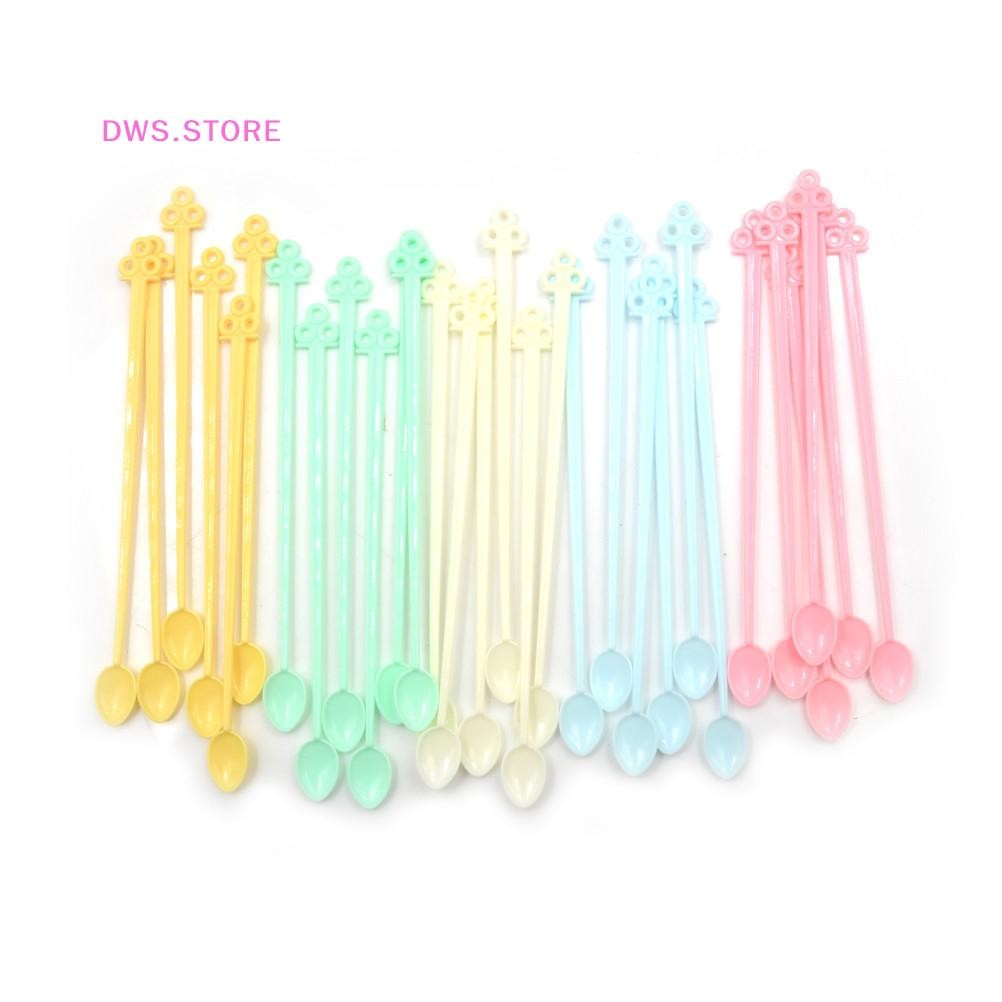 DWS 30 Mini coffee tea spoon disposable plastic stir s stirrer bar ...