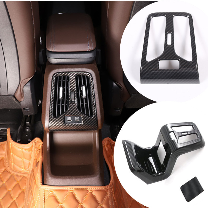 Car Rear Air Conditioning Vent Outlet Frame Trim Cover Sticker Fit For