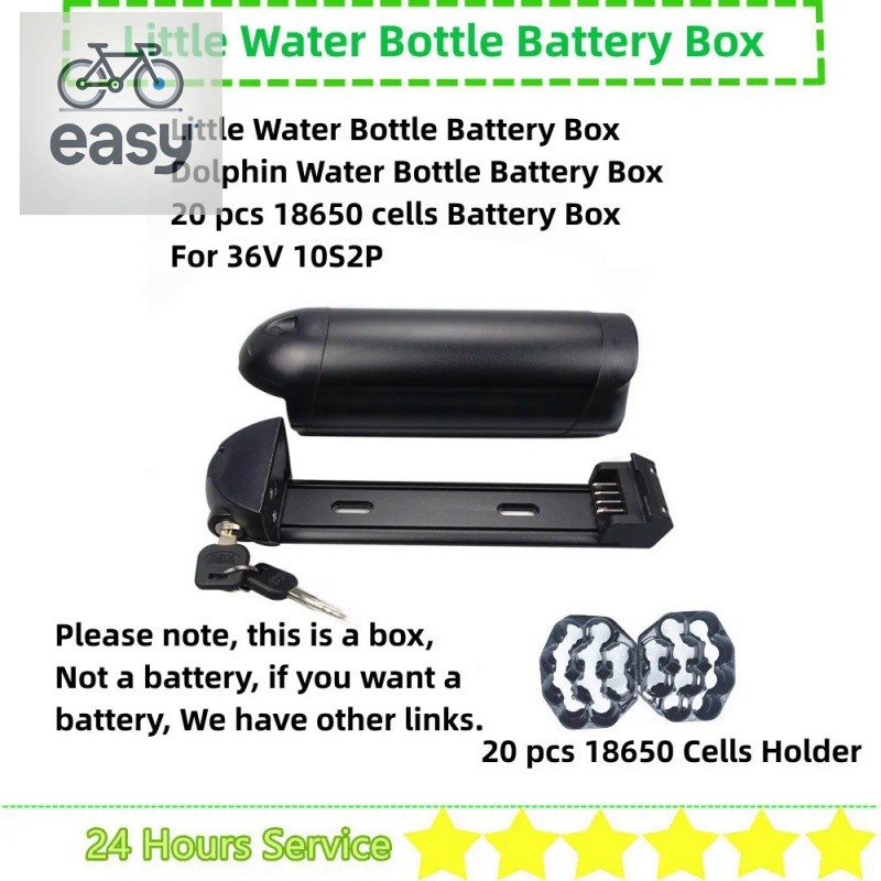 20 pcs 18650 cells Ebike Battery Box Solution City Bike Battery Box 36V ...