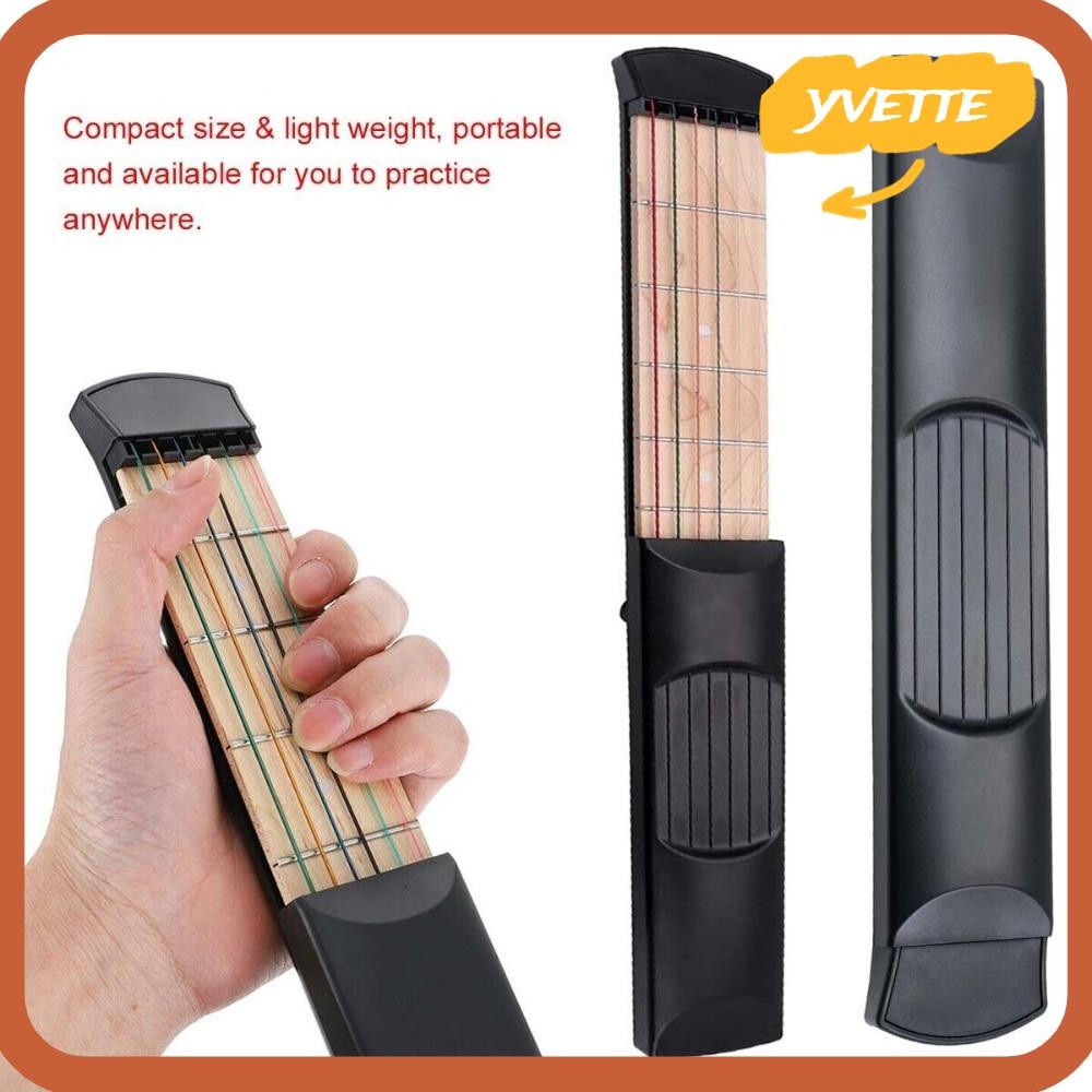 YVE Pocket Guitar, Guitar Practice F/Beginne Chord Trainer, Light