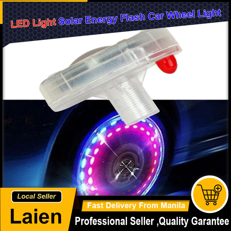 LED Light Solar Energy Flash Car Wheel Light Hub Bulb Tire Tyre Valve