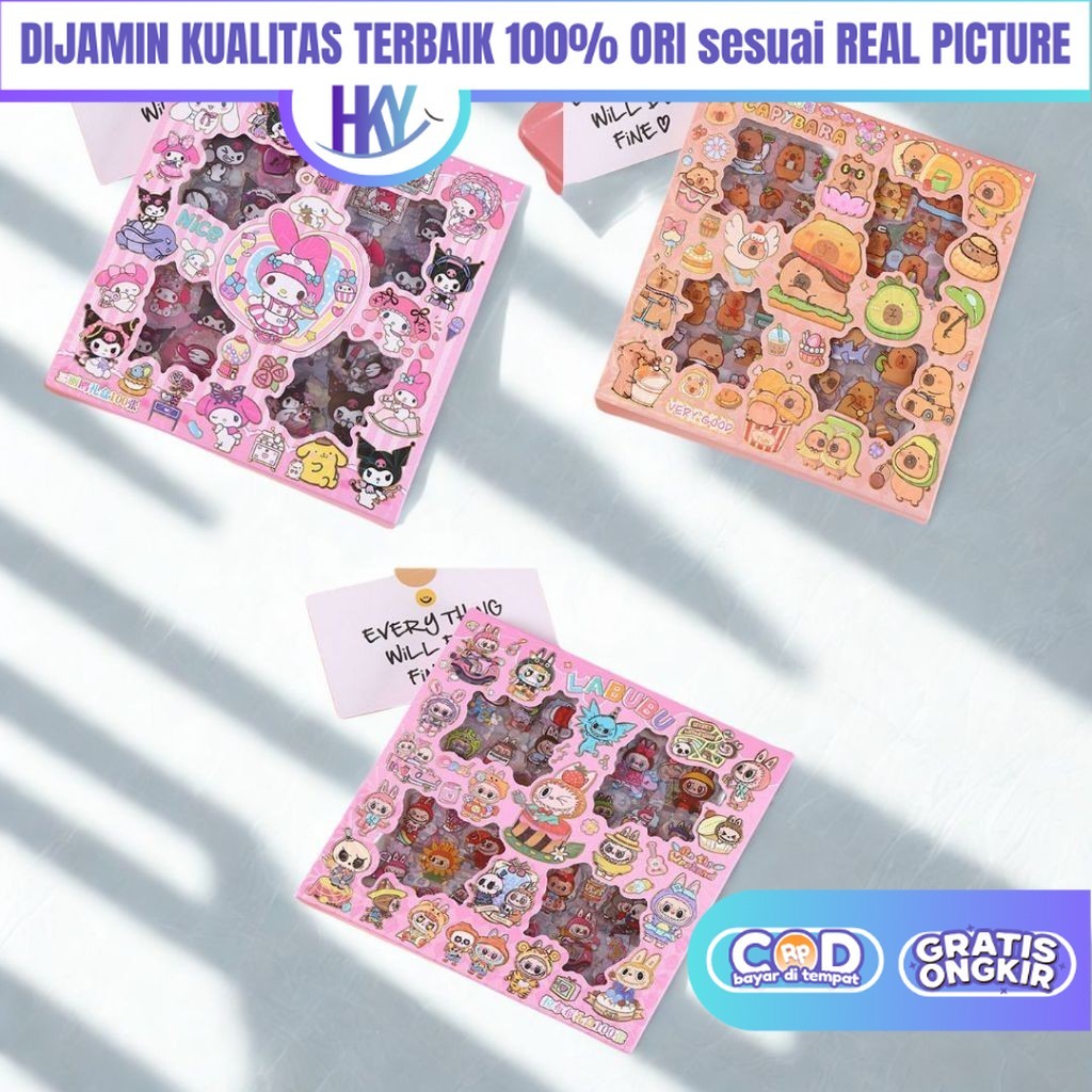 HKY Kuromi Capybara DIY Creativity Sticker Toys for Girls KKV 7 5 4 ...