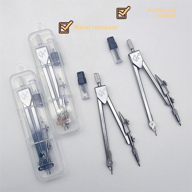 All-Metal Compass Student No-Sharpening Compass Alloy Compass ...