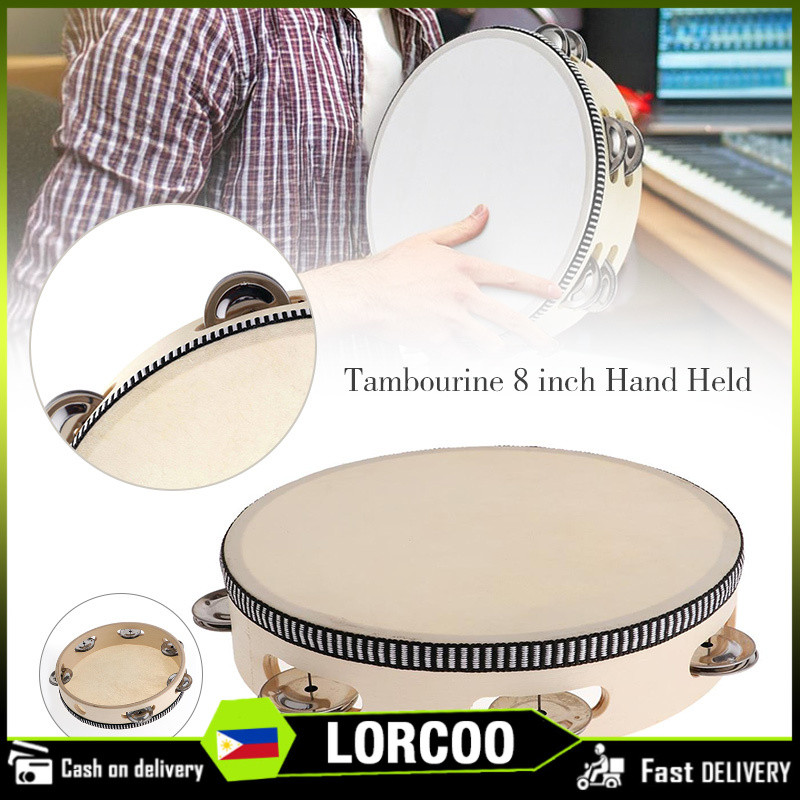 Tempo Tribe Wooden Tambourine Double Jingle | Shopee Philippines