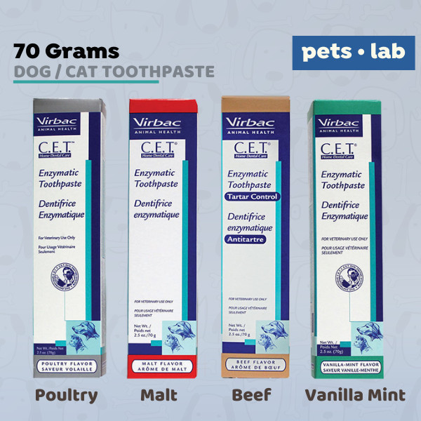 Virbac, CET Enzymatic Toothpaste Dogs Cats - Vanilla Mint | Shopee ...