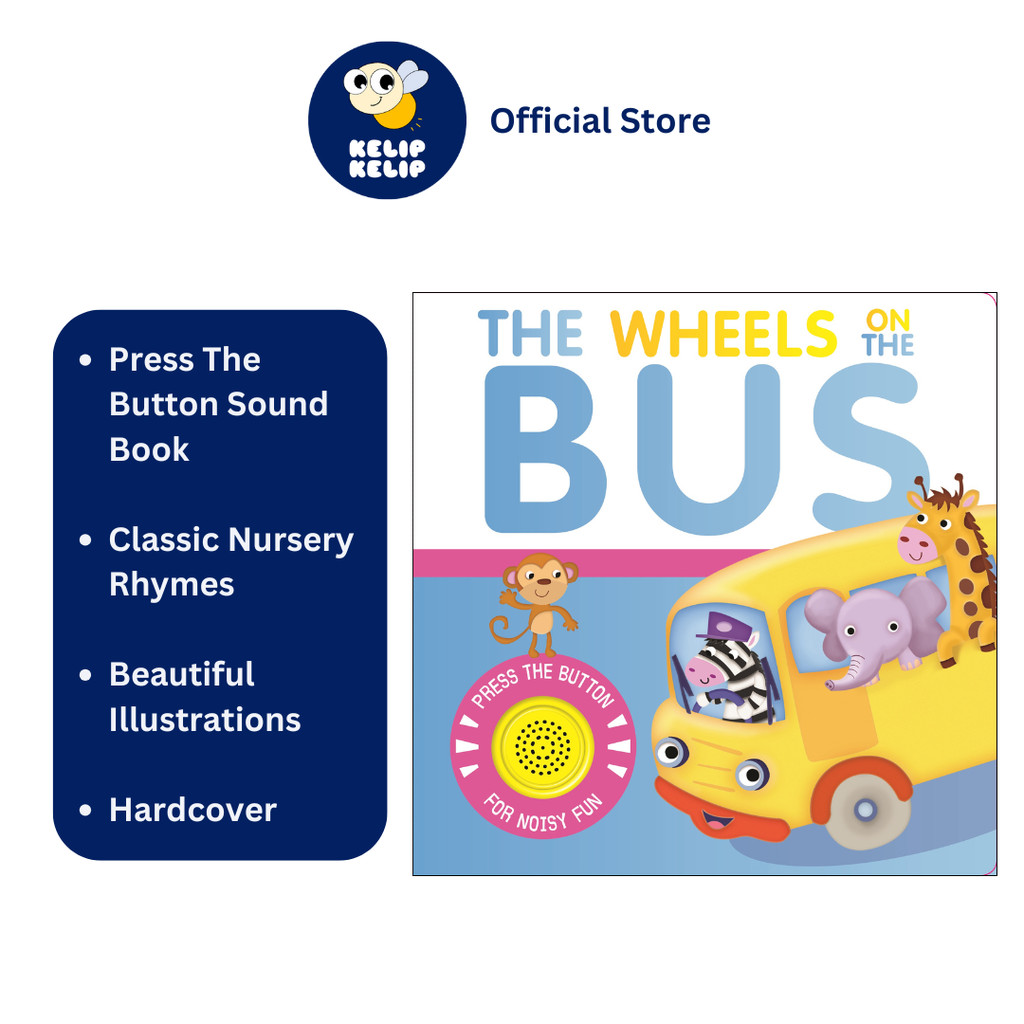 The Wheels On The Bus Press The Button Sound Book For Kids To Hear ...