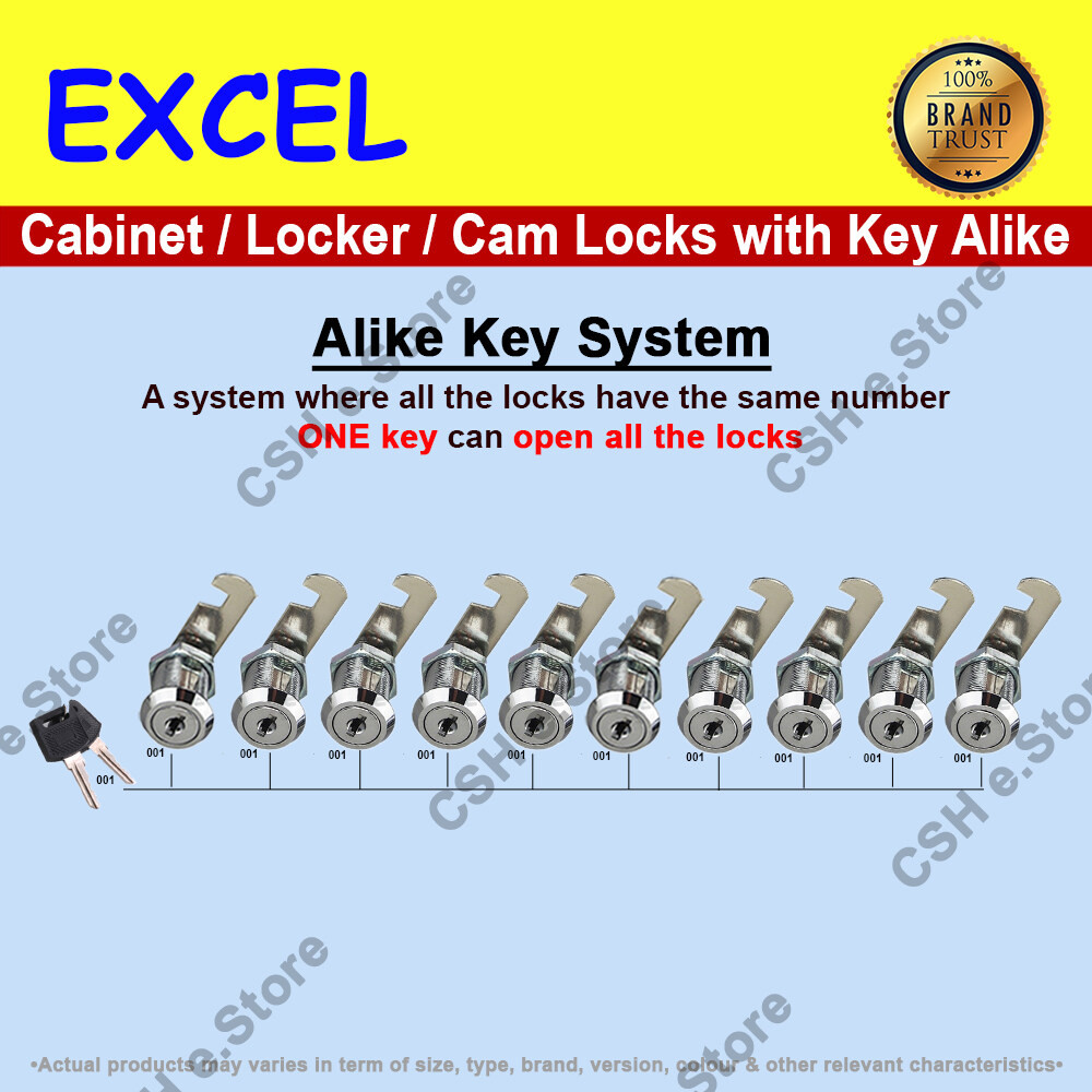 Cam Lock with master Keyed for Office Cabinet Lock Drawer Lock MailBox ...