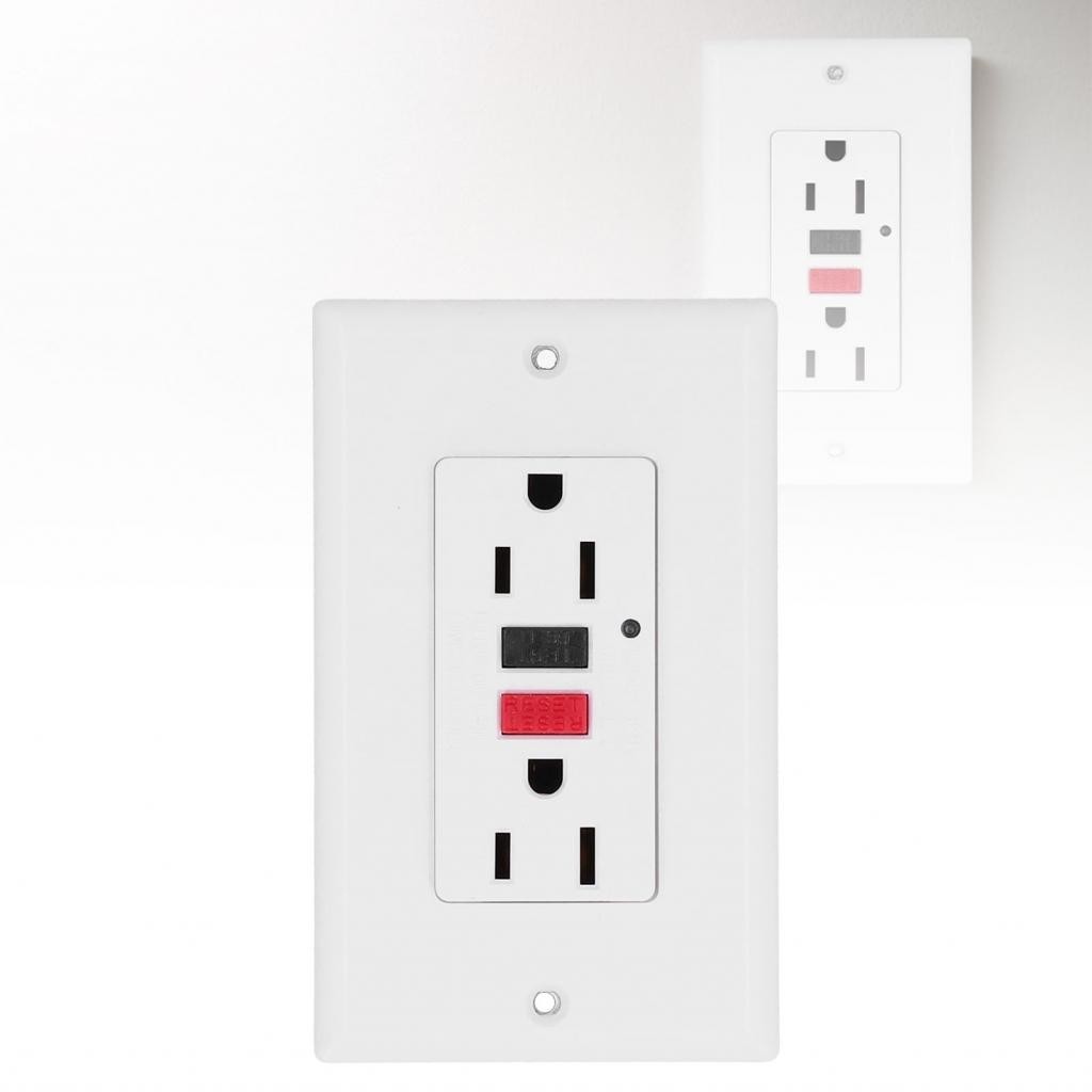 Iuxishop Prise Electrique Wall Plug Outlet American GFCI Smart Ground ...