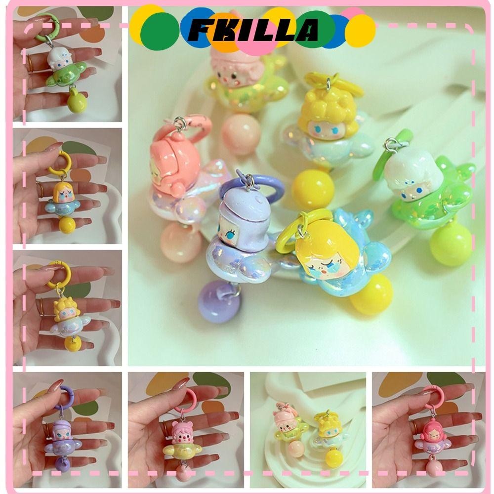 FKI Crybaby Keychain Pendant, POPMART Pop Bean Spaceship Shape Dopamine ...